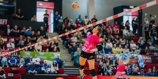 Volles Haus beim Faustball-Wochenende in der Stuttgarter Scharr-Arena.